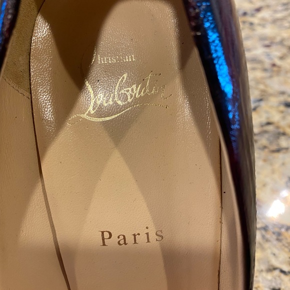 Christian Louboutin Stilettos! Burgundy/Black. Size 40. Gorgeous! - Picture 9 of 14